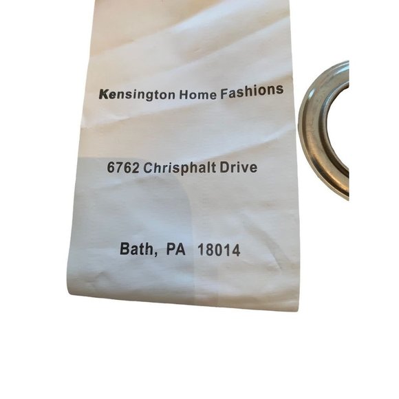 Set of 2 Curtain Panels Lined Grommet 50 x 23" Tan Woven Look - Picture 7 of 7